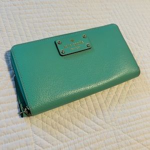Teal Kate Spade Wallet